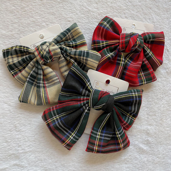 Sweet jk college style pattern big bow hair accessories Internet celebrity Mori fairy headgear out versatile top clip hairpin