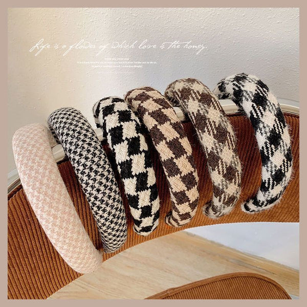 Qiandongge fabric headband female versatile out high cranial top pressure hair wide edge hairpin headband Internet celebrity new