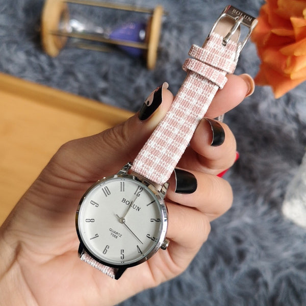 New Lattice Quartz Digital Student Belt Watch