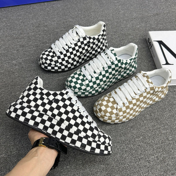 Full diamond men shoes Internet celebrity handsome street shot trendy dad shoes platform heightening hairdresser muffin shoes canvas shoes